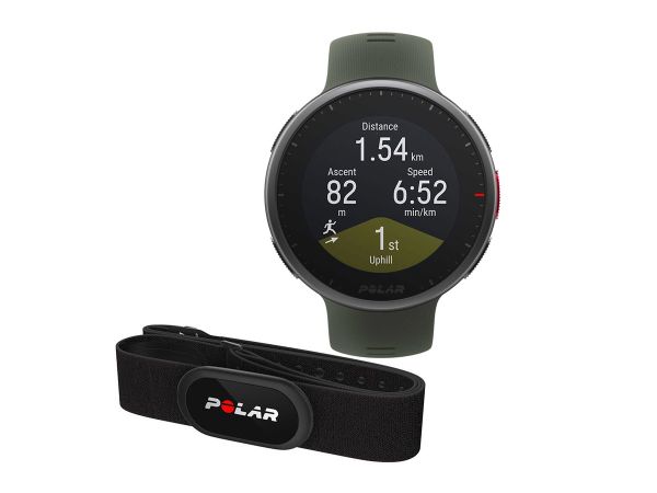 Reloj Polar Vantage V2 Gps Green M/l + Banda Cardiaca H10